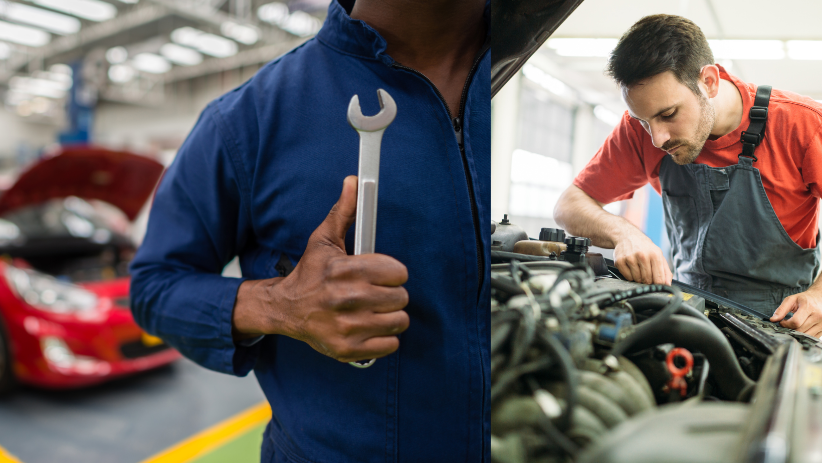 Black And Red Modern Car Repair Services Facebook Cover 1