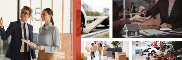 Blue Orange Modern Logistic Email Header 1